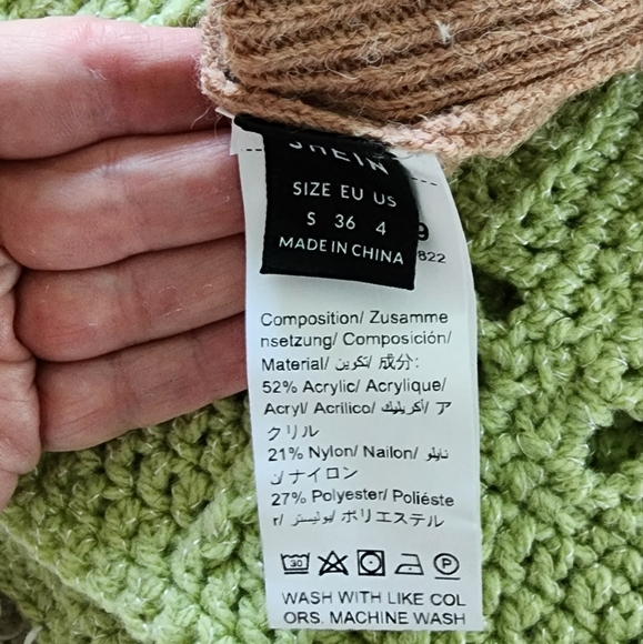 Lace Back Crop Sweater - Picture 2 of 7